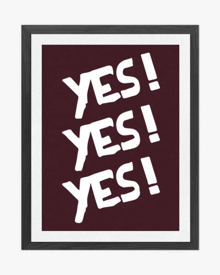 Cuadro decorativo Burdeo de Yes! Yes! Yes!