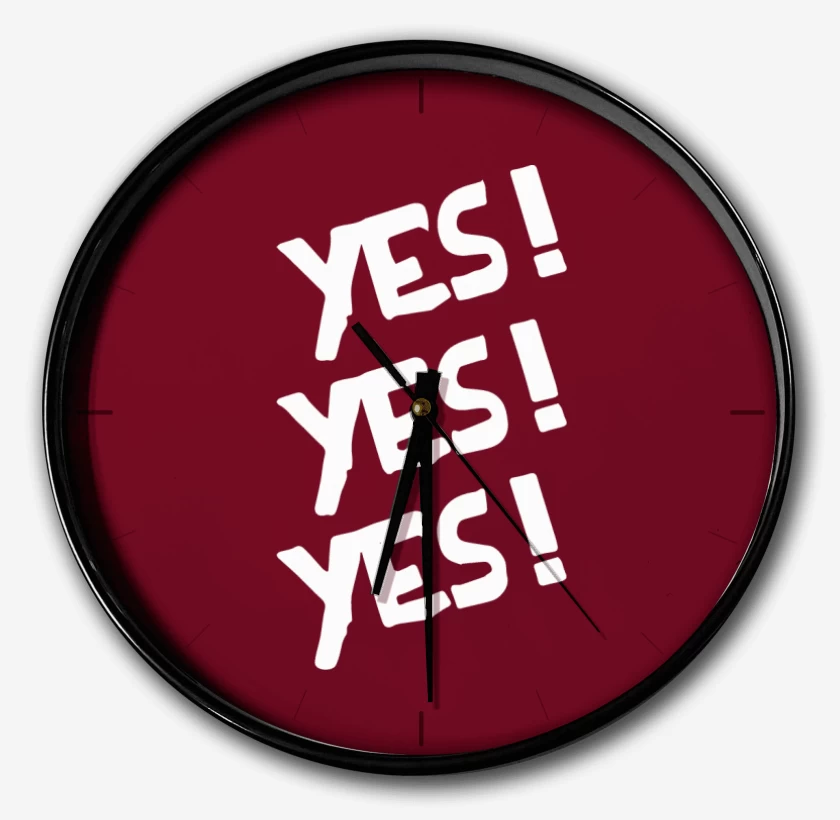Reloj Yes! Yes! Yes!