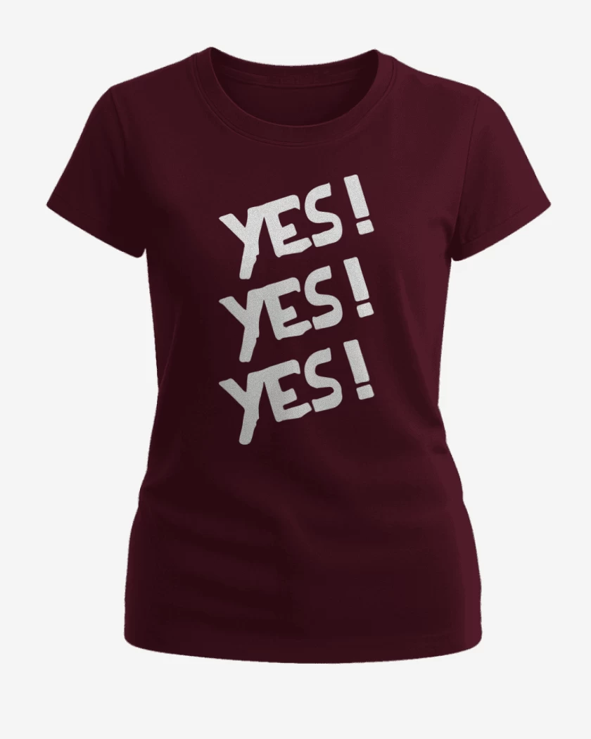 Polera de Mujer Burdeo de Yes! Yes! Yes!
