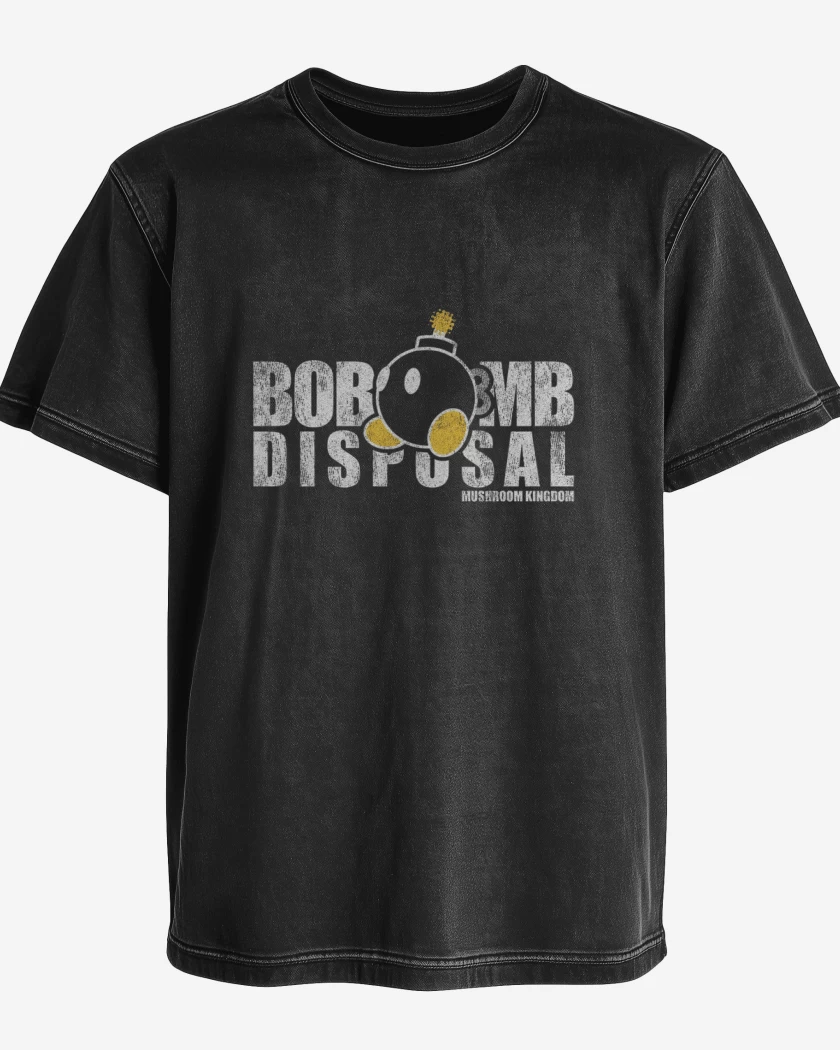 Polera desgastada Bomba Super Bigote 