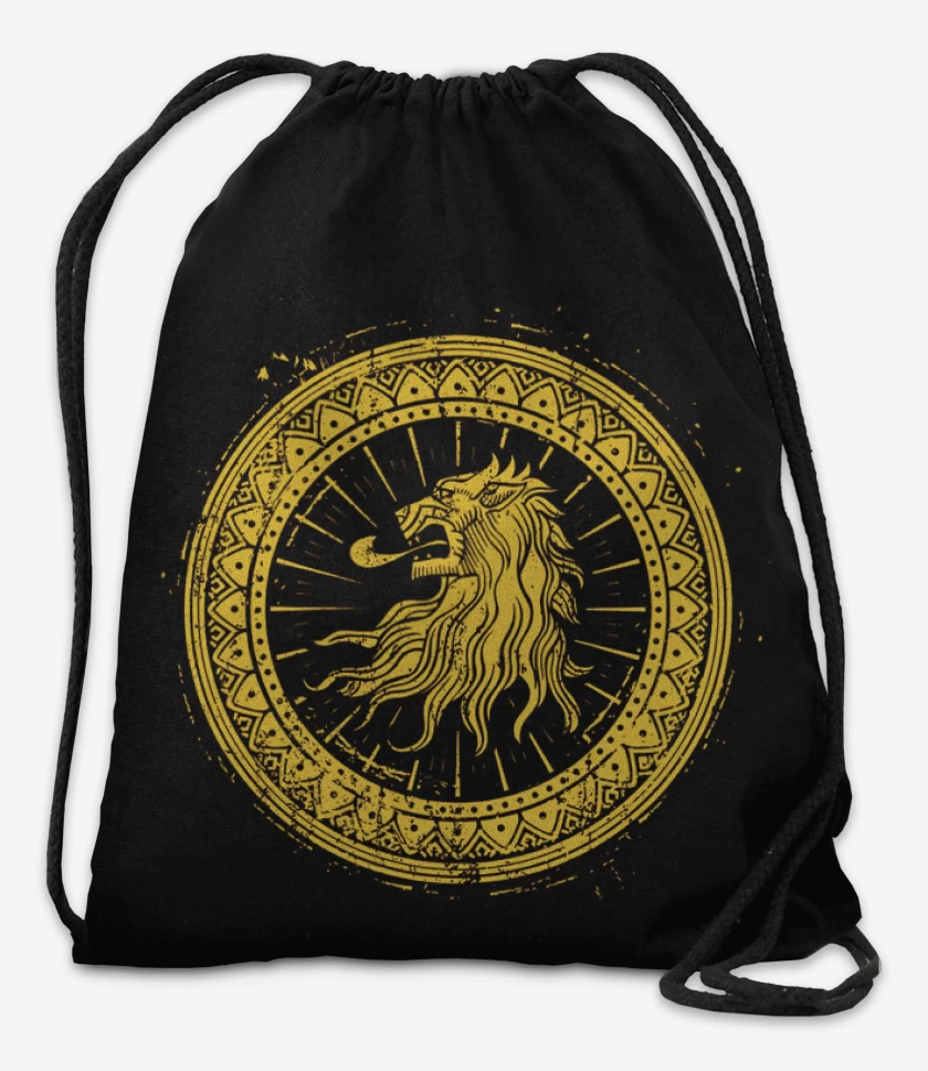 Mochila Negro de Lannister símbolo 