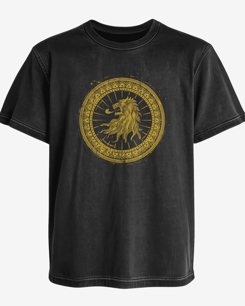 Polera desgastada Lannister símbolo 