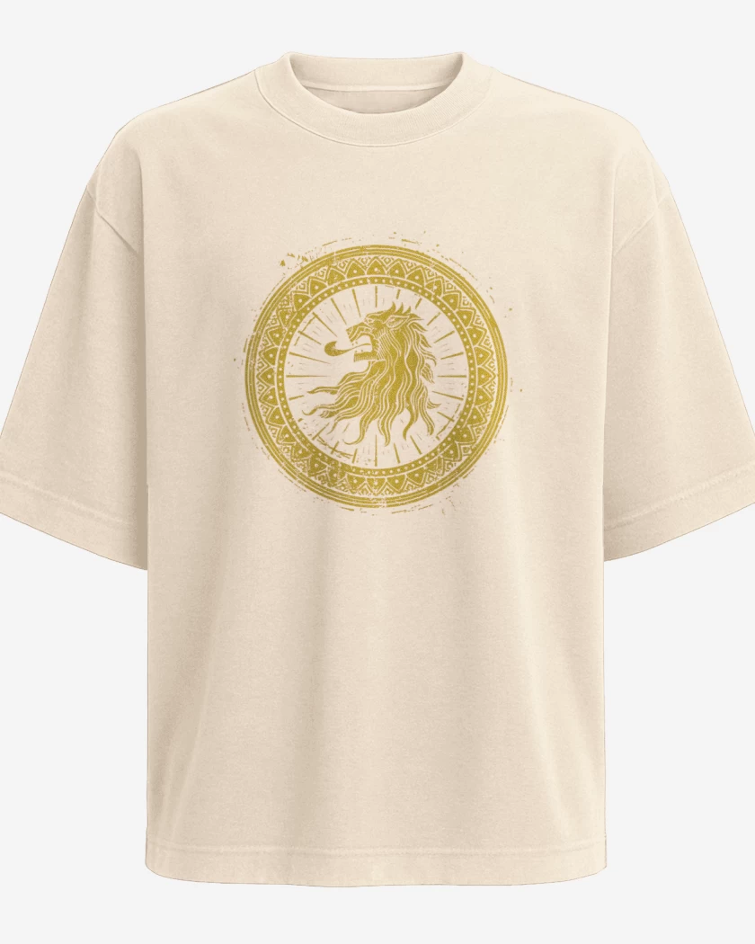 Polera Oversize Lannister símbolo 