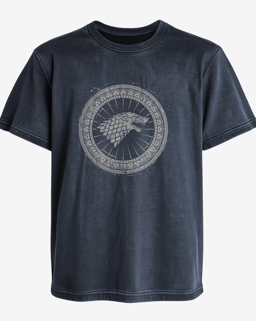 Polera desgastada Stark simbolo 