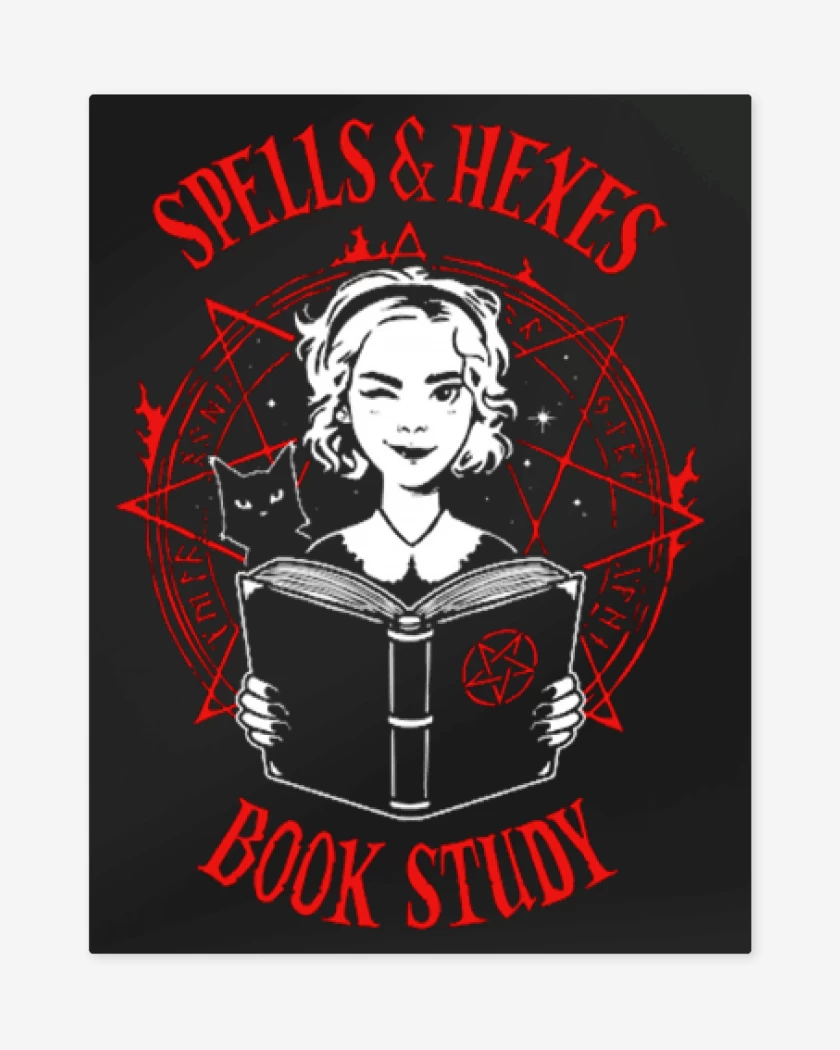 Print metalico Negro de Sabrina spellman