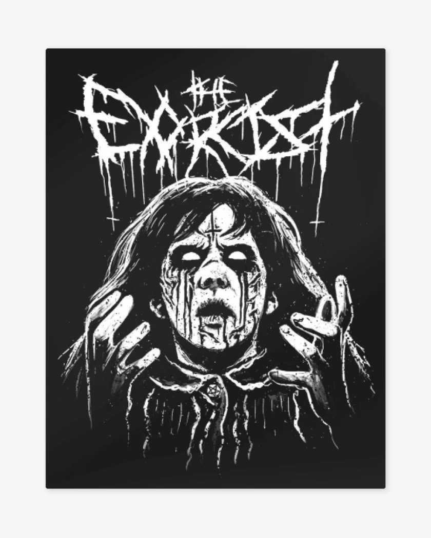 Print metalico Negro de The Exorcist 2 