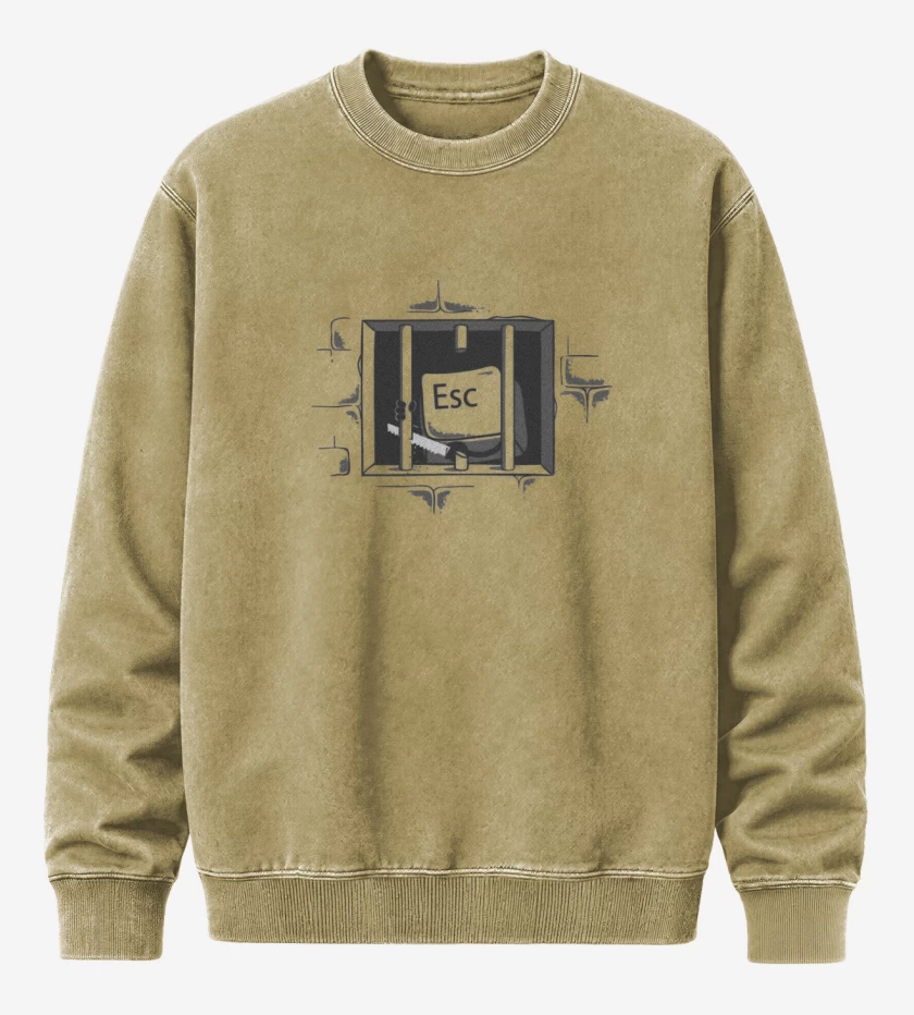 Poleron Polo Acid Wash Beige de Esc 2 