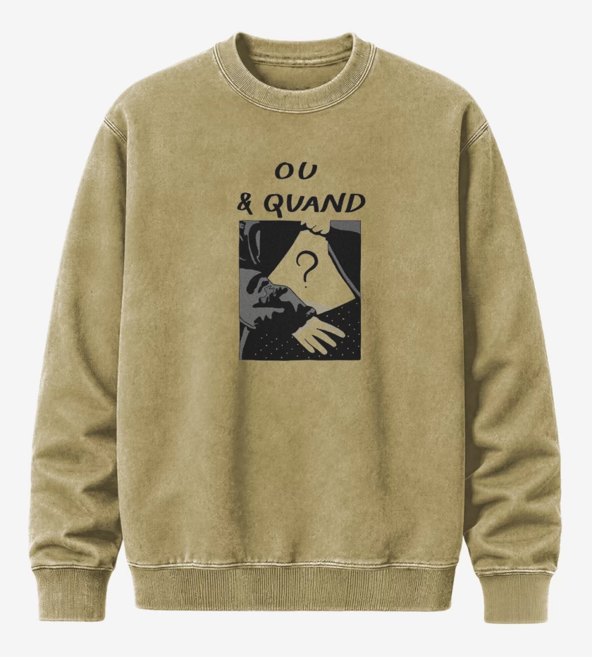 Poleron Polo Acid Wash Beige de OU & QUAND 