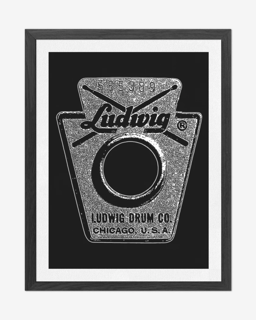 Cuadro decorativo Negro de Ludwig Vintage 