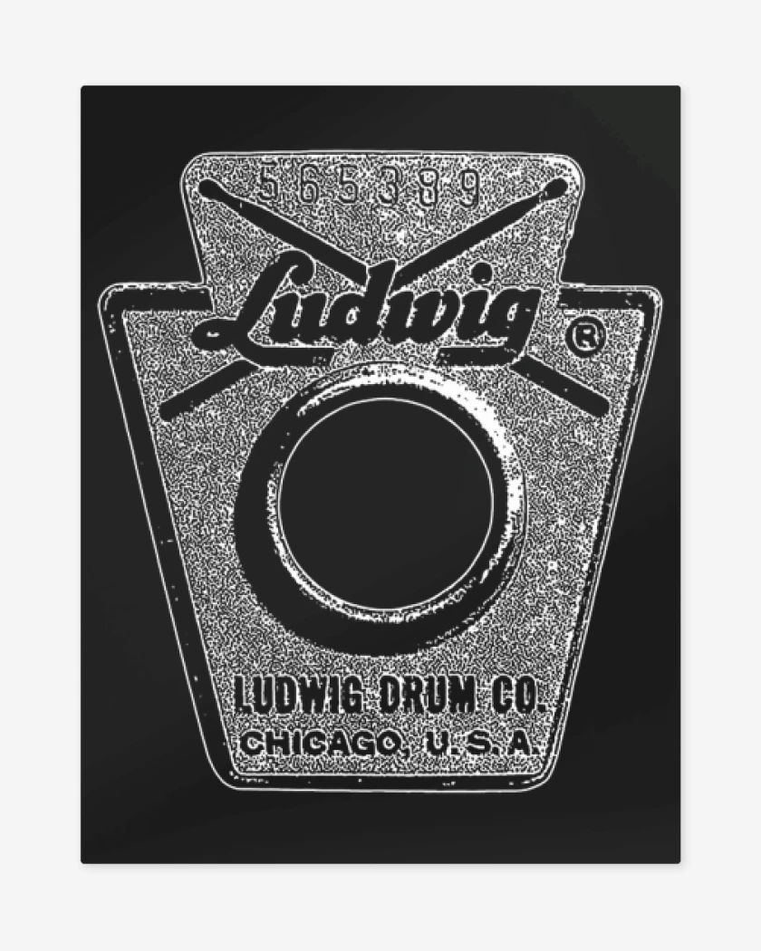 Print metalico Negro de Ludwig Vintage 