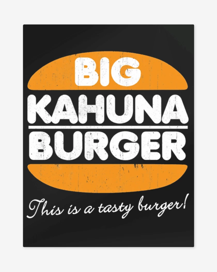 Print metalico Negro de BIG KAHUNA 2