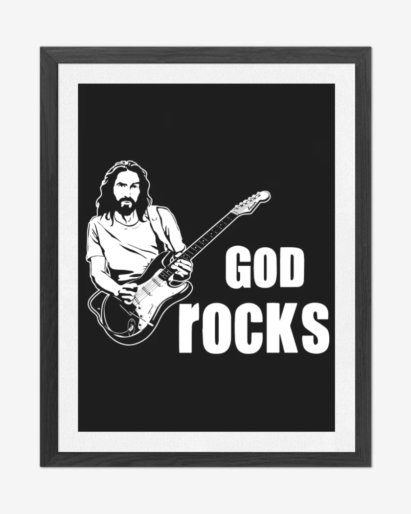 Cuadro decorativo Negro de God Rocks
