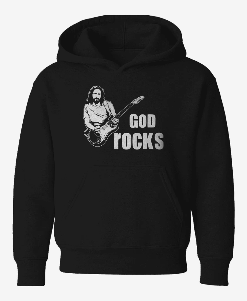 Poleron de niño Negro de God Rocks