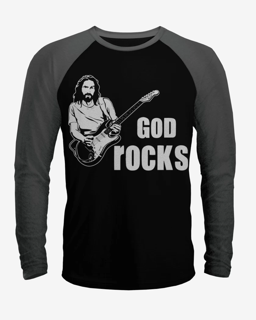Polera Raglan God Rocks