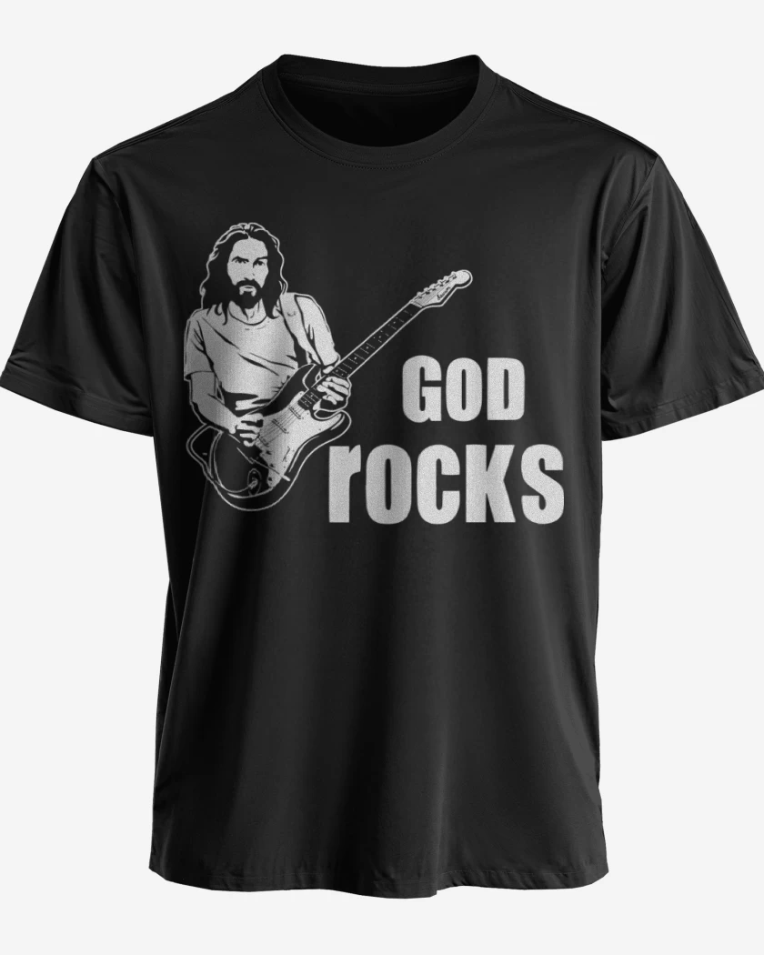 Polera premium Negro de God Rocks