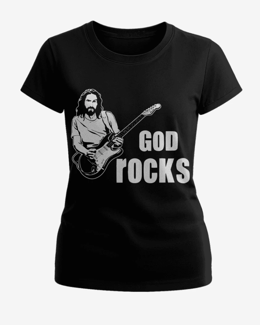 Polera de Mujer Negro de God Rocks