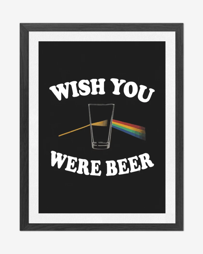 Cuadro decorativo WISH YOU WERE BEER