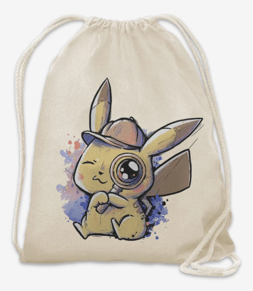 Mochila Blanco de Píkachu detective 
