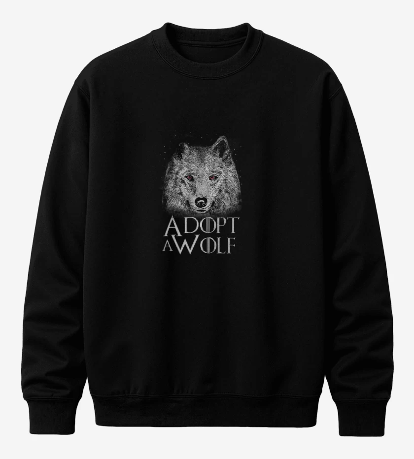 Poleron polo Adopt a wolf 