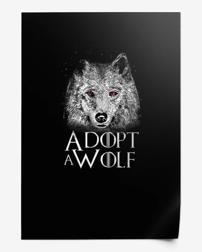 Print Adopt a wolf 