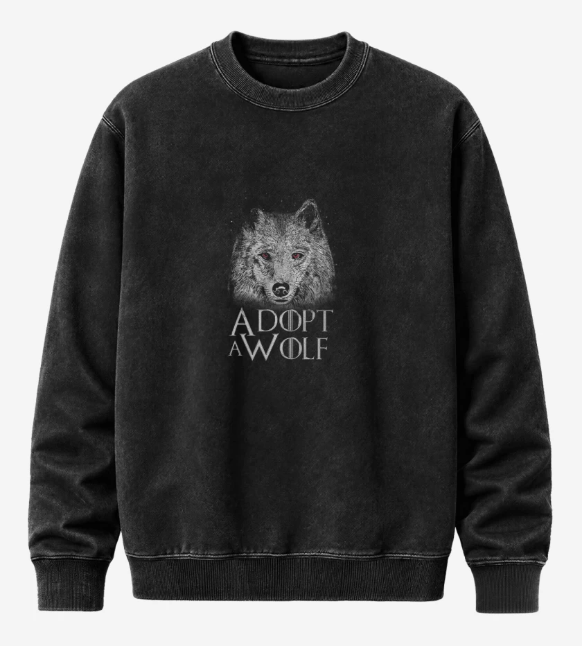 Poleron Polo Acid Wash Adopt a wolf 
