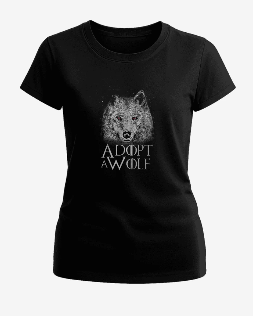 Polera de Mujer Adopt a wolf 