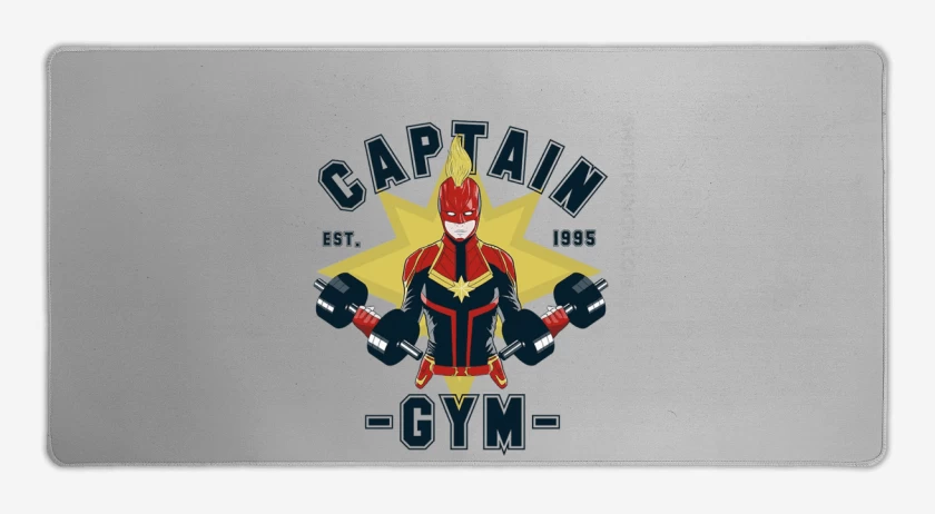 Mouse pad Gamer Capitana marvel gym