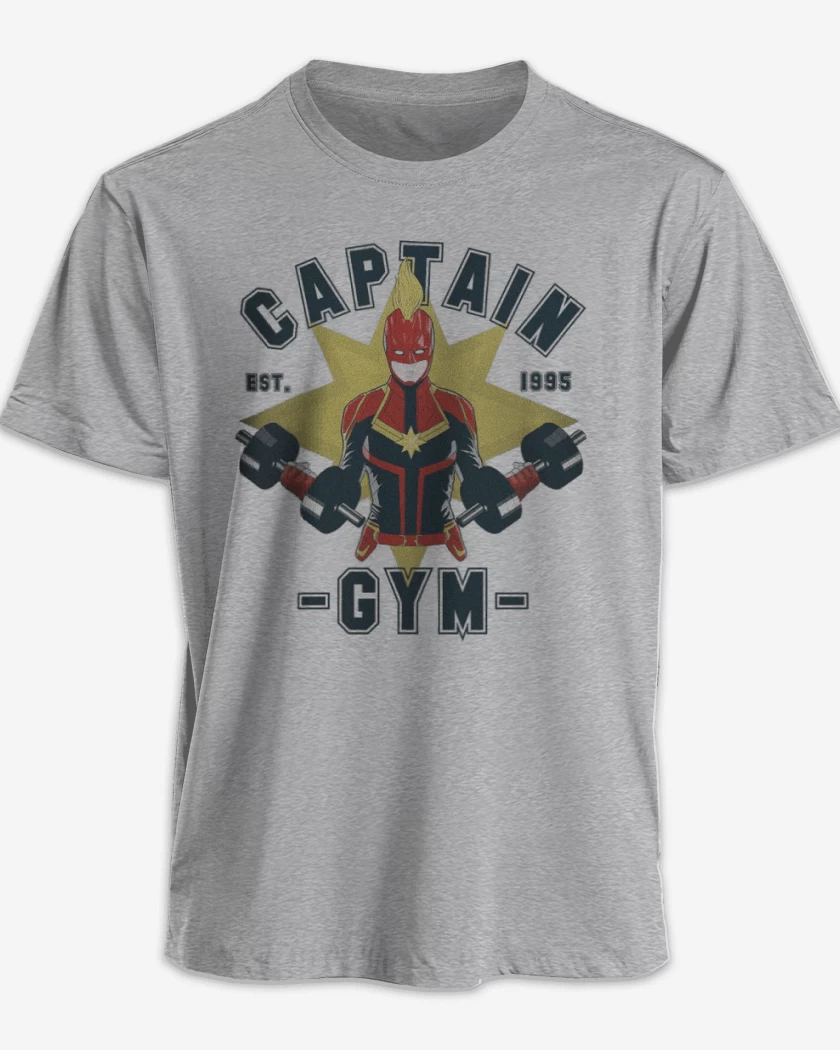 Polera Capitana marvel gym