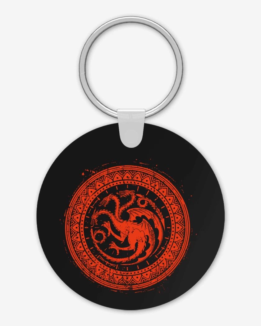 Llavero Negro de targaryen simbolo