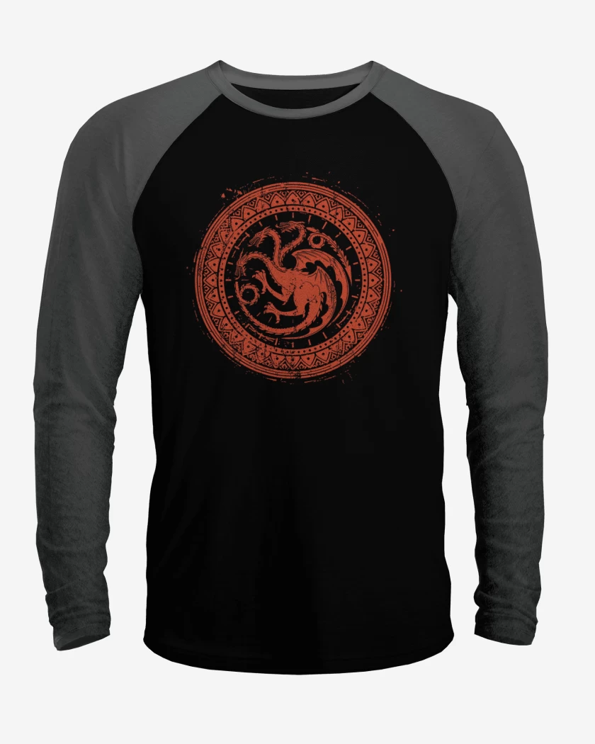 Polera Raglan targaryen simbolo