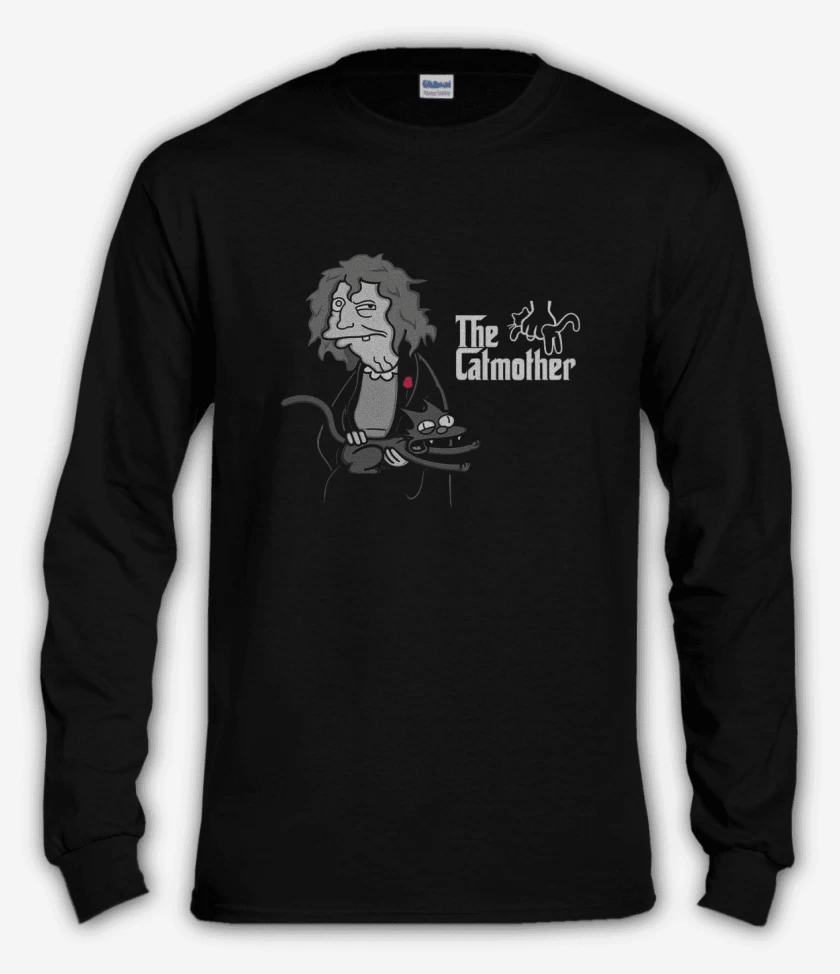 Polera manga larga Negro de The catmother 
