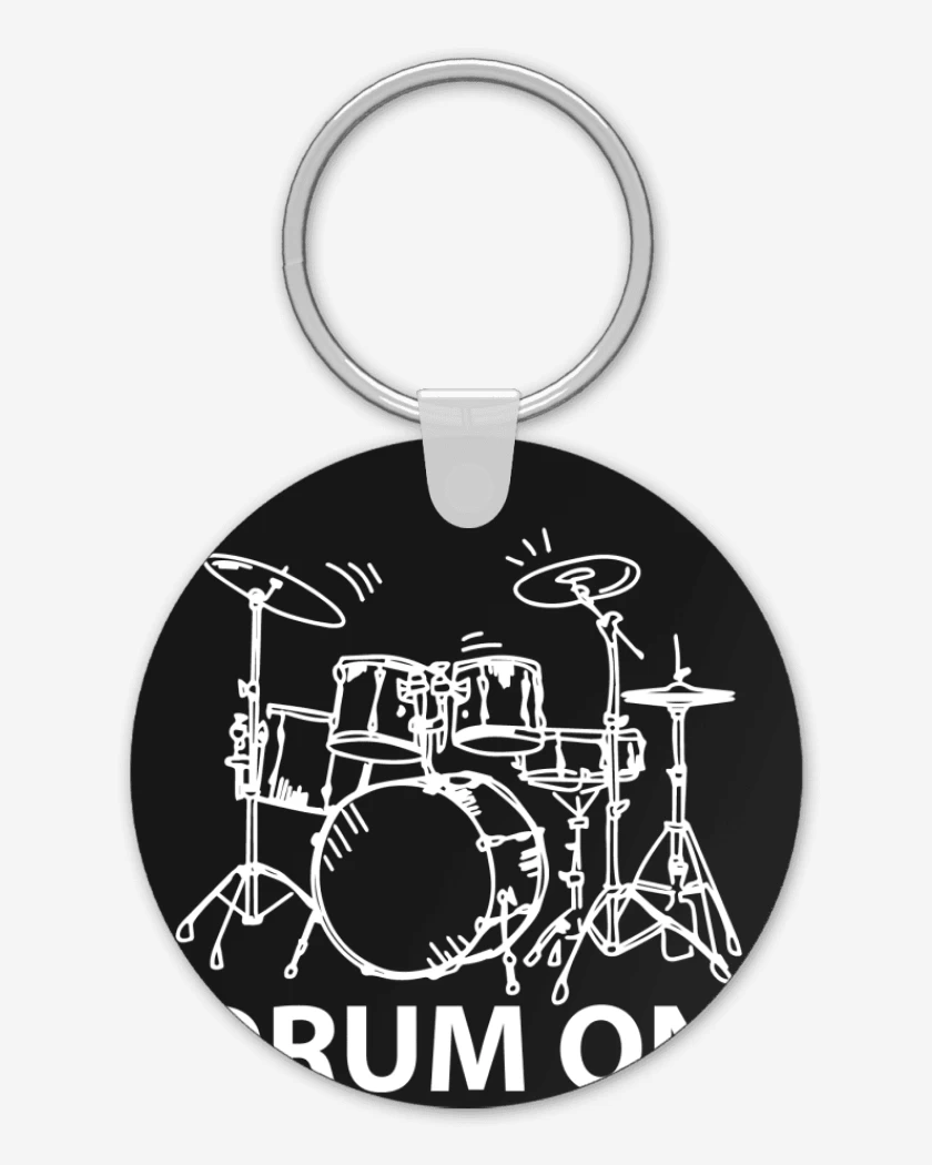 Llavero Negro de Drum ON!