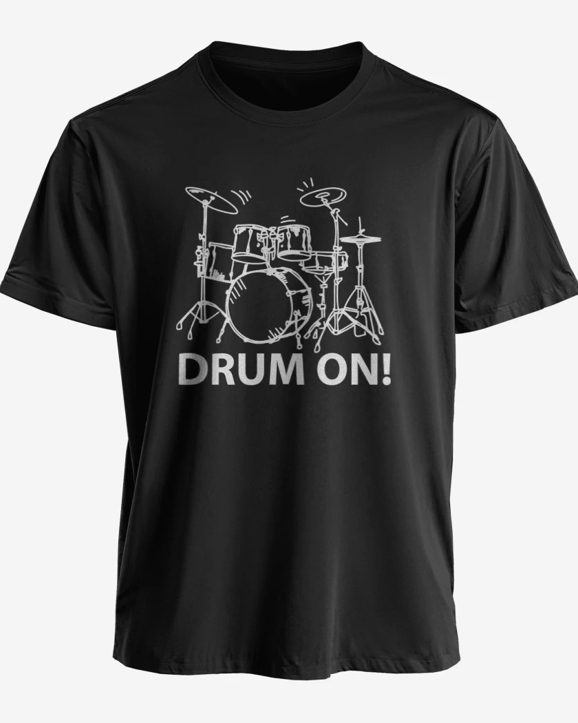 Polera premium Negro de Drum ON!