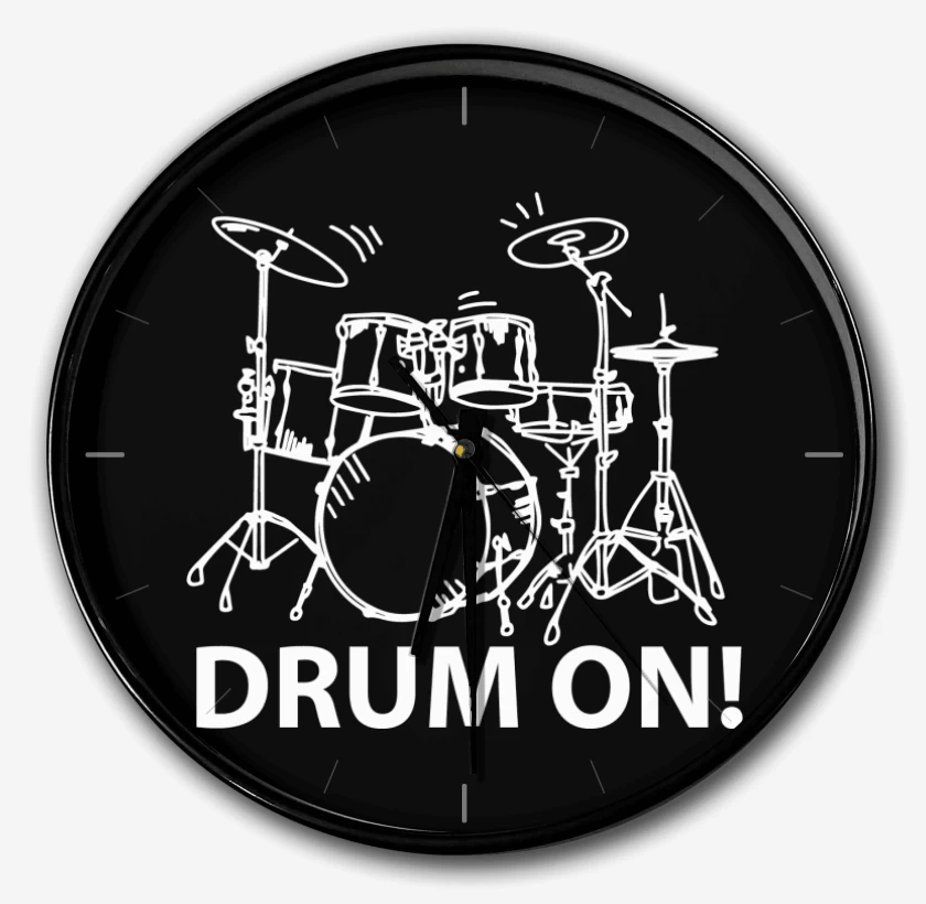 Reloj Negro de Drum ON!