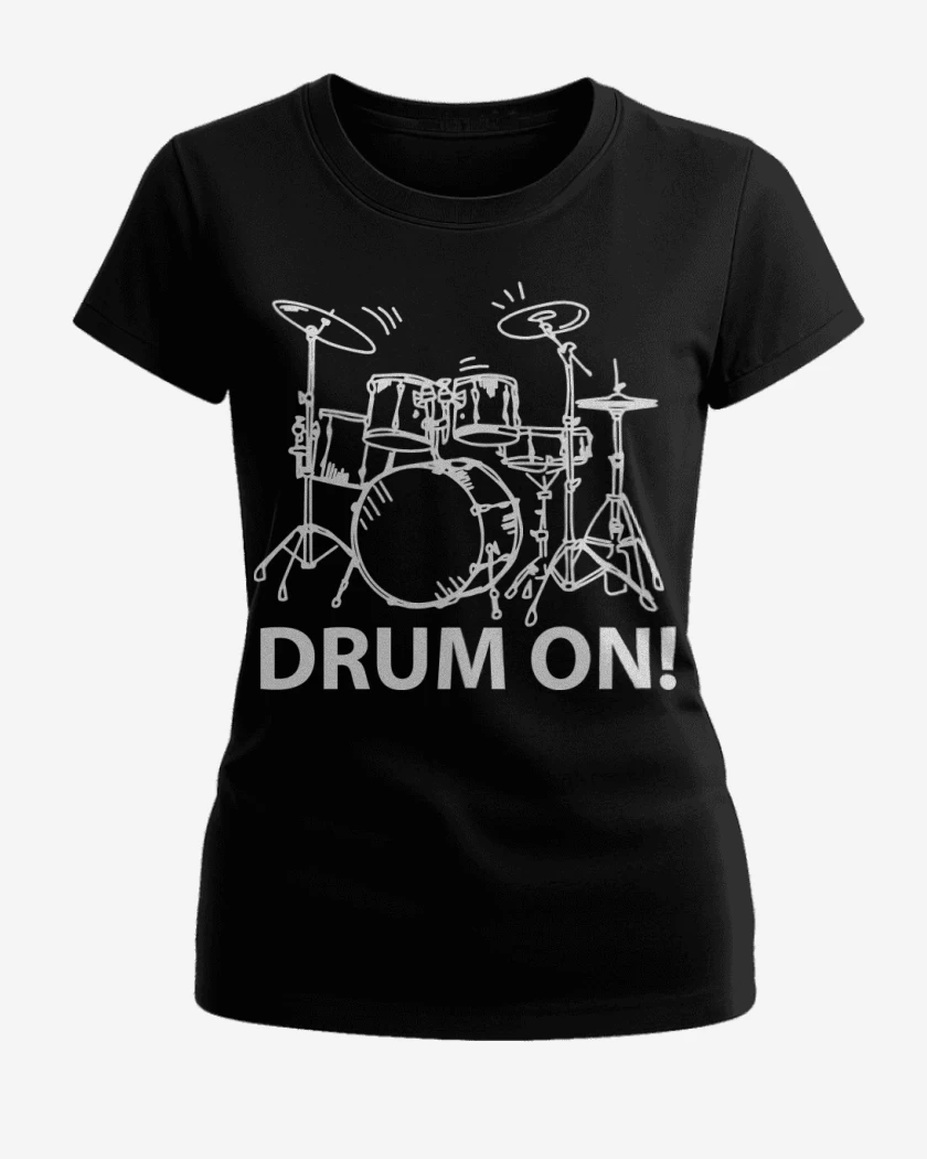 Polera de Mujer Negro de Drum ON!