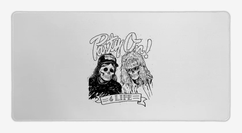 Mouse pad Gamer Blanco de party on 4life