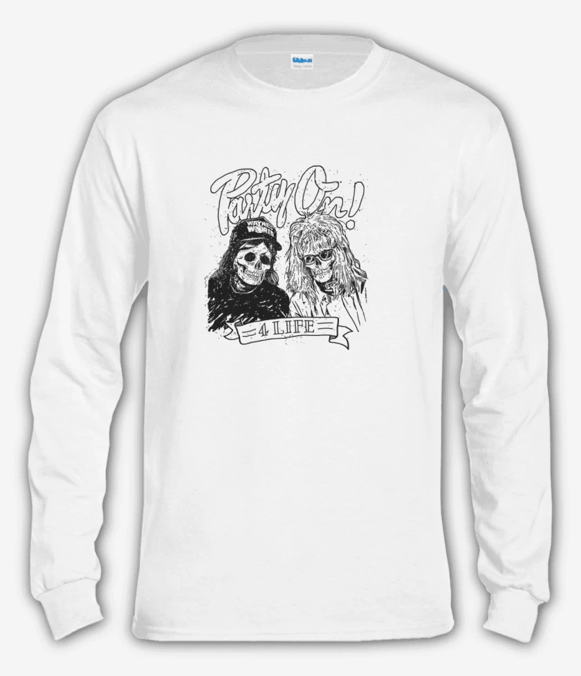 Polera manga larga Blanco de party on 4life