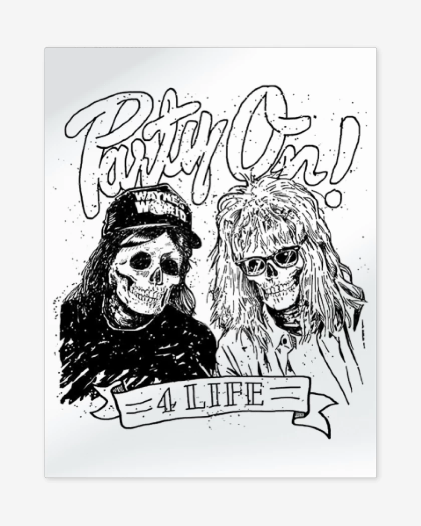 Print metalico Blanco de party on 4life