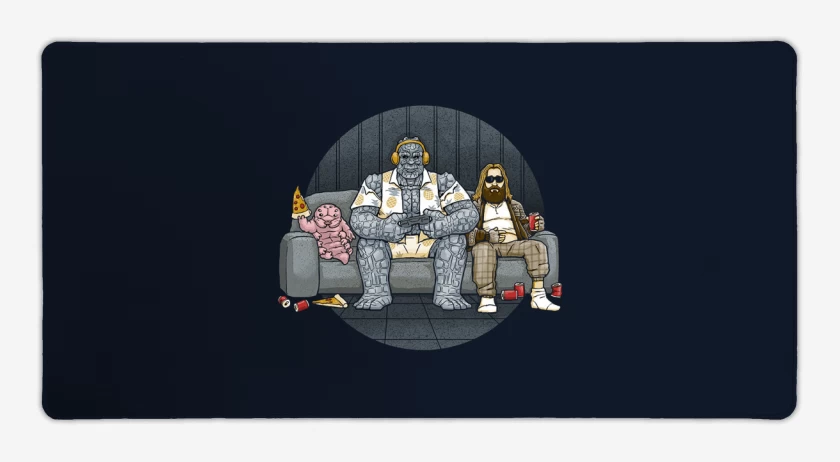 Mouse pad Gamer Azul Marino de Thor y sus amigos 