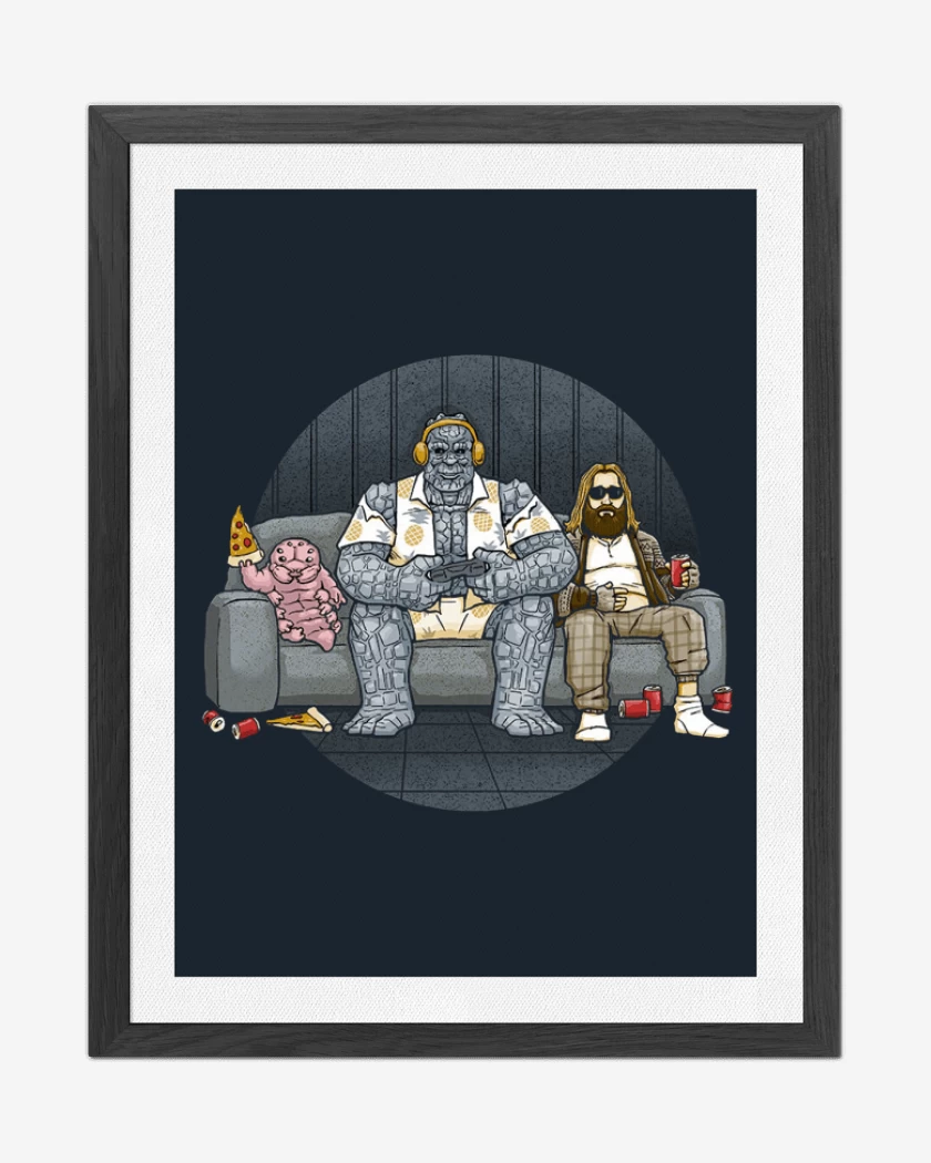 Cuadro decorativo Azul Marino de Thor y sus amigos 