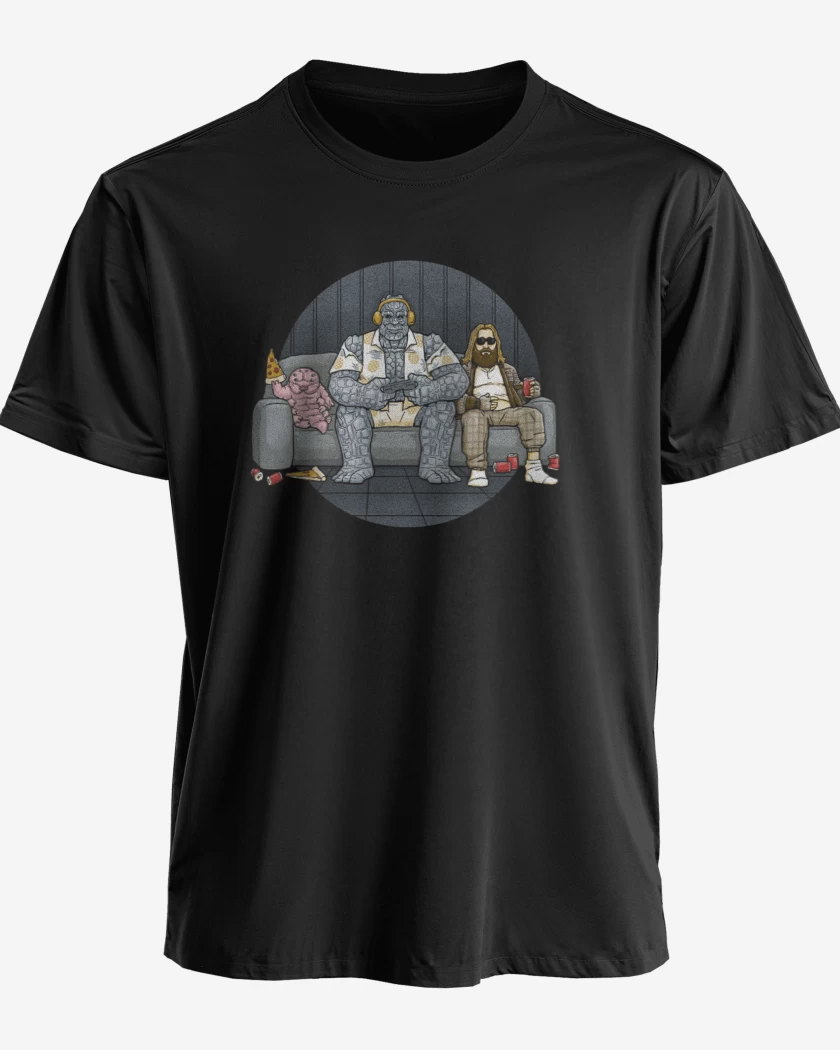 Polera premium Negro de Thor y sus amigos 