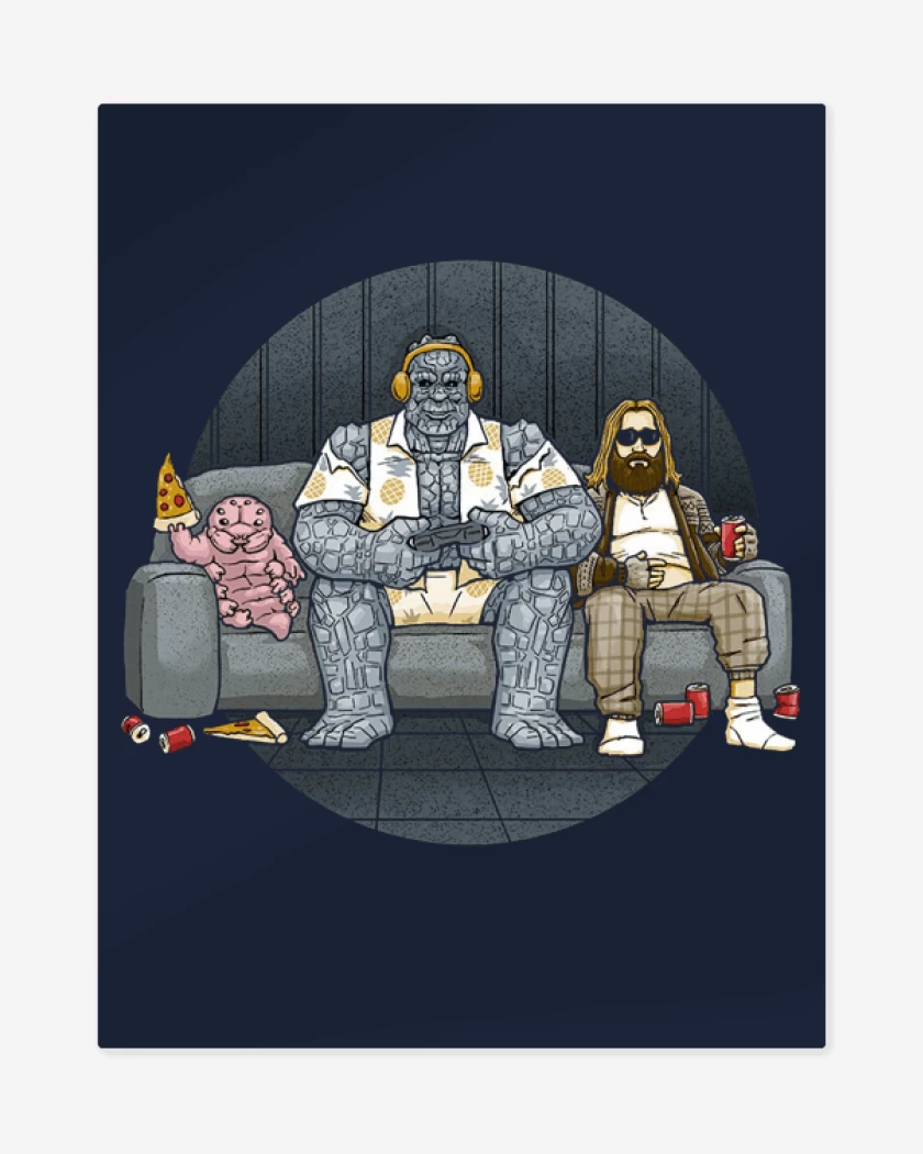 Print metalico Thor y sus amigos 