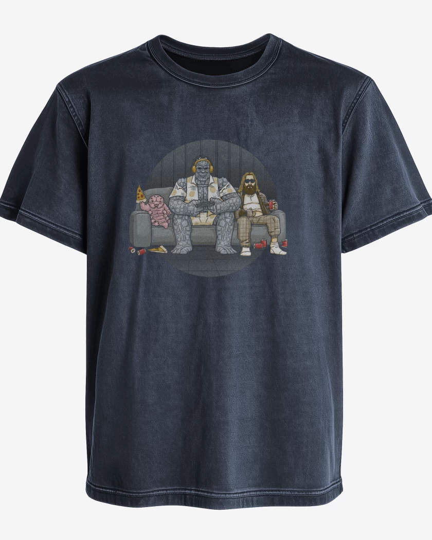 Polera desgastada Azul Marino de Thor y sus amigos 
