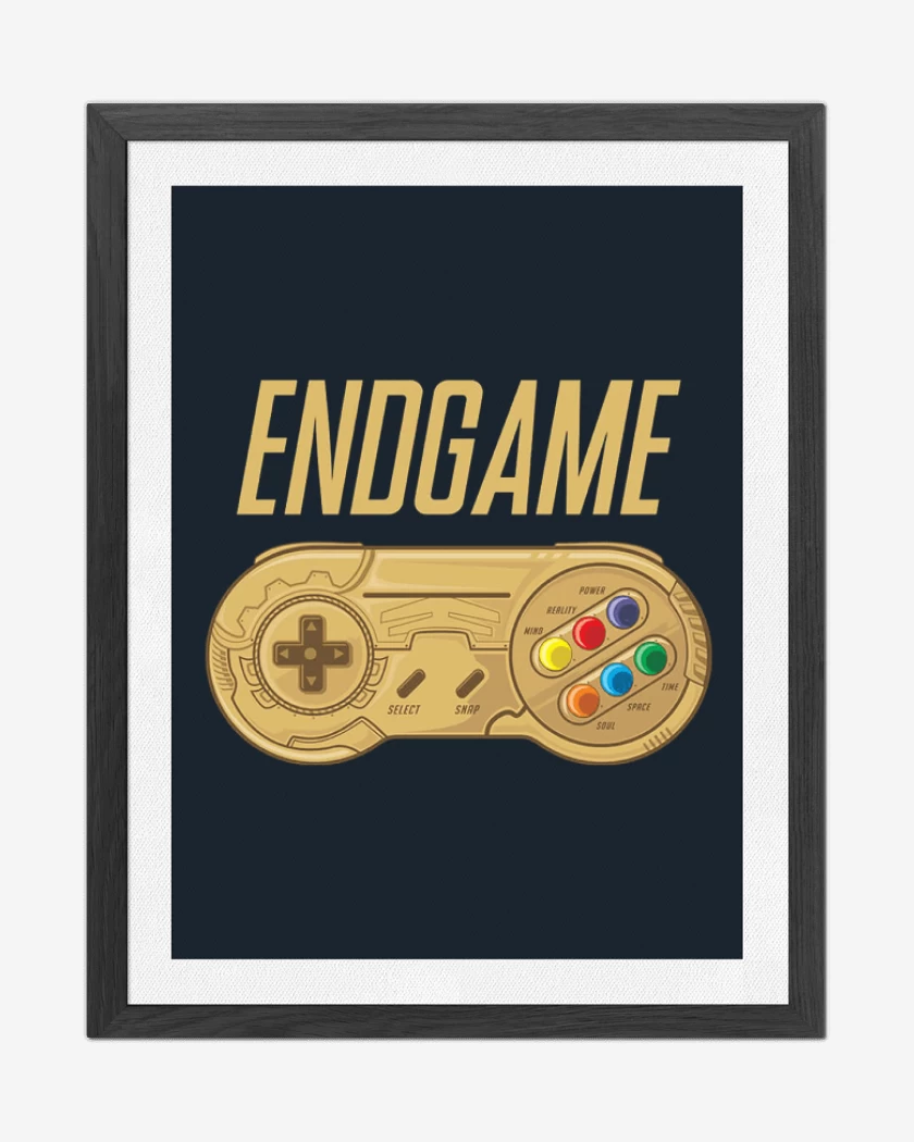 Cuadro decorativo Azul Marino de Control endgame