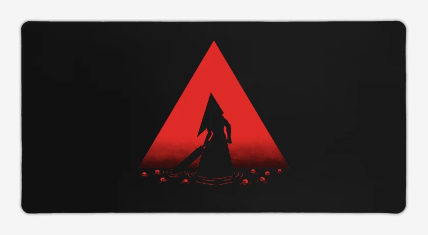 Mouse pad Gamer Negro de piramid head 