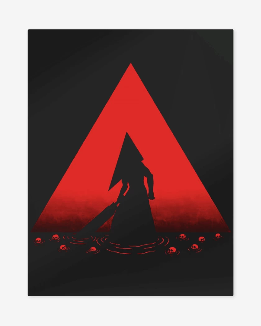 Print metalico Negro de piramid head 