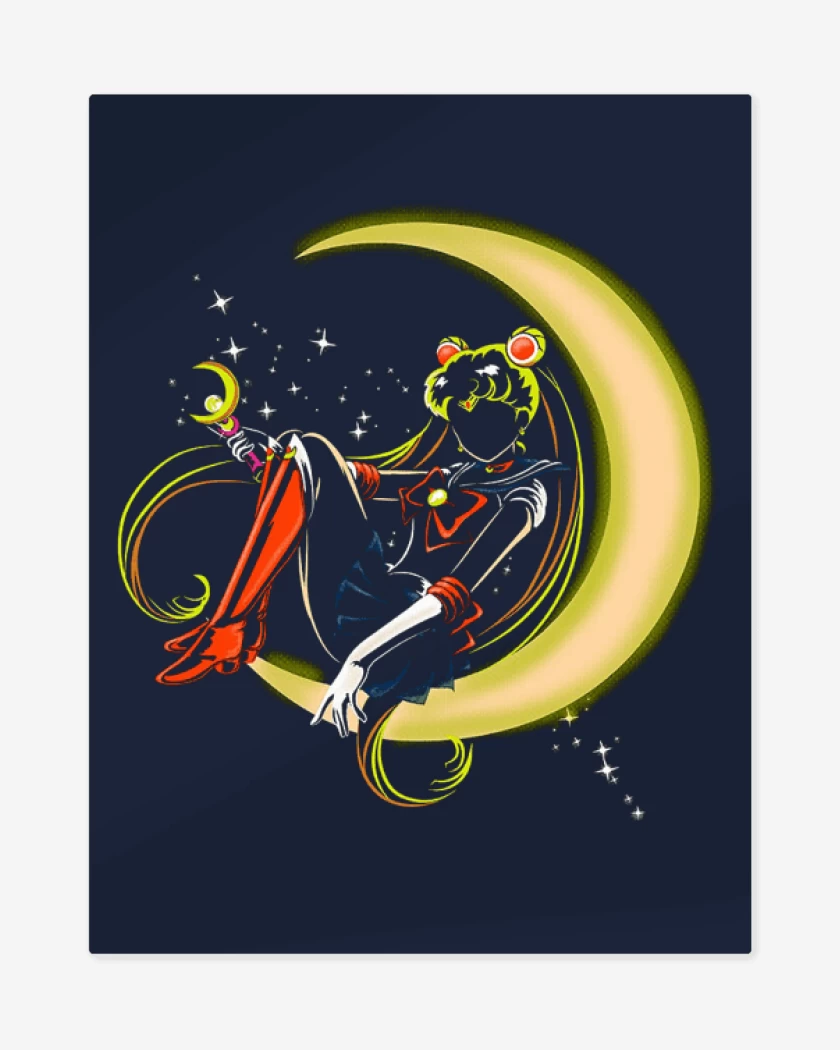 Print metalico Azul Marino de sailormoon 5