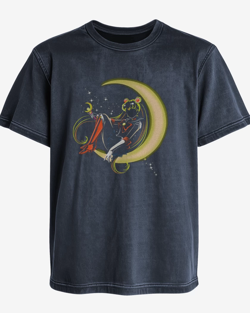 Polera desgastada Azul Marino de sailormoon 5
