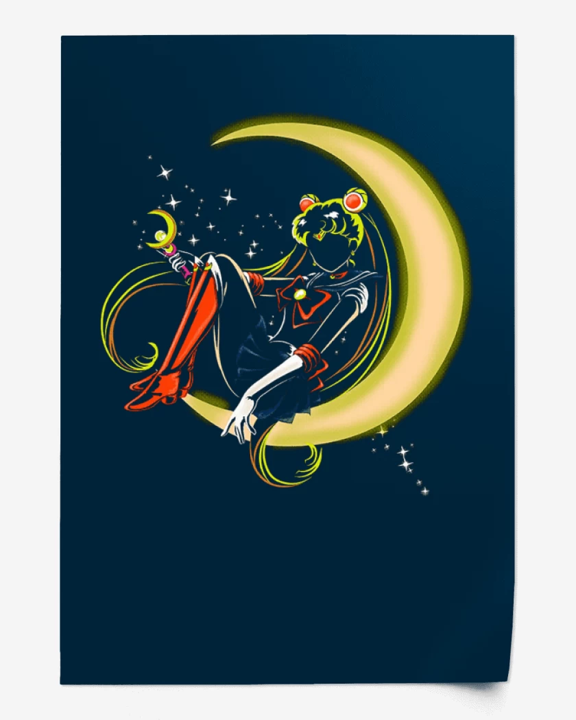 Print Azul Marino de sailormoon 5