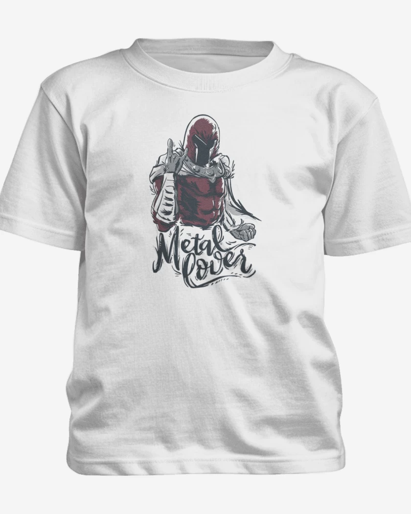 Polera de niño Blanco de Metal lover